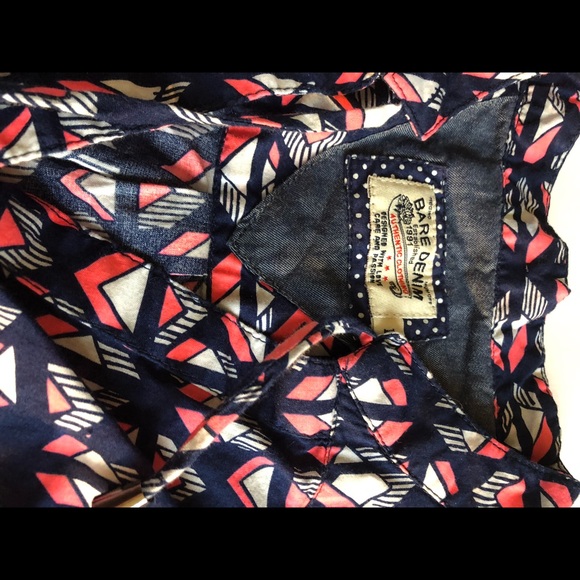 Pink and blue Button down blouse - Picture 5 of 6